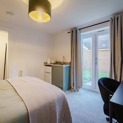 Room 2, kitchenette